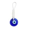 Tornari per gli occhi malvagi turchi Lucky Blue Eye Charm Weave Key Chaining Keyring for Men Women Case Key Ciondolo