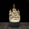 Night Lights 3D Lampa LED Creative Nowość iluzja Dzieci sypialnia Święta Dziecko Prezent Bożego Narodzenia