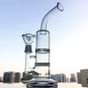 Clear Blue Heady Beecomb Narghilè 18mm maschio Joint Turbine Bong in vetro Disco Perc Tubi d'acqua 10 pollici Tall Oil Dab Rigs con ciotola WP101