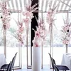 Party Decoration Luxury Fashion Outdoor Lawn Wedding Arch Shiny Guldram Bakgrunder Kolonnplint Stand Blommor Arrangemang Baptism Ballong