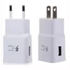 OEM Adaptive Fast Charging USB Wall Quick Charger Полный адаптер 5V 2A US EU Plug для Samsung Galaxy S20 S10 S9 S8 S6 Note 10