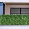 Decorative Flowers Artificial Ivy Fence Screening Expanding Trellis Roll With Faux Leaves Privacy Hedge Wall Landscaping Garden