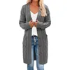 Kvinnors stickor Tees Womens Boho Patchwork Cardigan Casual Loose Long Sweater Open Front Knit Sweaters Coat Korean Style tröja för kvinnor Daily 220915