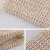 Exfoliating Mesh Bags Pouch For Shower Body Massage Scrubber Natural Organic Ramie Soap Bag Sisal Saver Loofah Moisturizing Bath Spa Foaming With Drawstring 929