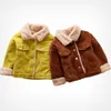 Cappotto Moda Neonata Ragazzo Giacca invernale Pelliccia di velluto a coste Spessore infantile Bambino Bambino Capispalla caldo Abbigliamento di alta qualità 15Y 220915