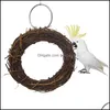 Outros pássaros suprimentos de pássaros Anel de papagaio de pássaro de estimação Anel em pé Acessórios para gaiola de brinquedos para entrega para entrega 2021 material de jardim doméstico bd dhbth