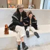 Family Outfits Mother Daughter Autumn/Winter Clothing Parent Child Matching Clothes Women's And Baby Winter Coat Kids Girl Top Outwear 220914