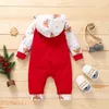 Rompers 03yrs Baby Girls Boys Christmas Clasting Romper Born Born Jumpsuit Kids Pajamas Jumper Xmas Year Outfi 220915