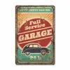 Classic Garage Poster Vintage Metal Painting Tinne Bord Car Service Poster Borden Retro Plaque Garages Tool Shop Wall Art Decor