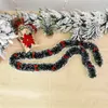 나무 장식을위한 활 고리 리본 화환과 크리스마스 장식 화환 야외 교수형 겨울 파티 용품 220914