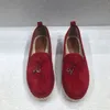 Designers de luxe Starboard Espadrilles chaussures Logo en relief mocassins plats en cuir grainé chaussures faites à la main pour femmes décontractées luxe salon chaussures d'usine