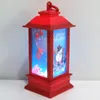 Christmas Decorations Wind Lantern Led Electronic Candle Light Santa Snowman Merry Chrismas Decor For Home Xmas Tree Noel Kids Gifts