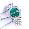U1 luxe dames horloge log groene wijzerplaat 31 mm Romeinse digitale vergrote kalender 904L roestvrij staal automatisch mechanisch horloge Montre de luxe