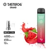 Original Tastefog Disposable vape pen 650mah rechargeable 12ml 2% 10color 10flavors factory price