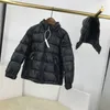 Bébé Designer Vêtements Down Manteau 2022 Mode Classique Bright Face Veste Goose À Capuchon Chaud Vêtements Pour Enfants Vêtements D'hiver Pour Enfants Couleur Unie