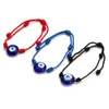 Türkische Evil Eye Armbänder, handgefertigtes geflochtenes rotes Seil, blaue Augen, Armband für Damen und Herren, Freundschaftsschmuck