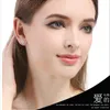 Stud Earrings S925 Sterling Silver Cross-String Hoop Luxury Quality Zircon Ear Women Charm Jewelry Prevent Allergy Dangler