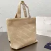 Bolso de mano para compras de ocio para mujer, telas de paja tejidas a mano a la moda, bolsos de playa para vacaciones de gran capacidad, Light Wild Whole2737