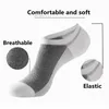 Men's Socks 5 Pairs Mens Boat Cotton No Show Coton Ankle Pack Invisivel Thin Breathable Sock For Men Plus Size 44 - 48