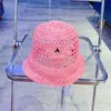 Wide-brimmed hat bucket hat Women's designer hat 4-color summer straw hat Luxury Fisher Sun hat Holiday hat Fashion hat woven hat sun hat