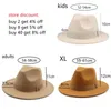 Sombreros de ala ancha Fe mujer invierno para banda de cinta para hombre clásico Beige boda Iglesia Bowler Cap chapeau femme 2209161668666226u