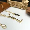 Pendant Necklace Designer Love Bracelcet Gift Classic Y Letter Women Mens Fashion Gold Armband Luxury Halsband Designer Jewelry7631568