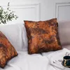Almoço de polyestres de poliéster de poliéster de travesseiro Covers de arte de arte de arte para sofá e cama soprada 45 45cm