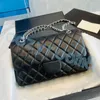 7A Дизайнерские сумки Женщины сумки сумки на плечо канал Chain Chain Clutch Clutch Lear