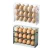 Storage Bottles Egg Container 30 Grid Holder For Refrigerator 3-Layer Plastic Box Kitchen Fridge Table Rack