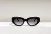 Damen-Katzenaugen-Sonnenbrille, schwarzes graues Glas, 0236, dicker Rahmen, Sonnenbrille, UV400-Brille