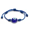 Türkische Evil Eye Armbänder, handgefertigtes geflochtenes rotes Seil, blaue Augen, Armband für Damen und Herren, Freundschaftsschmuck