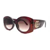 New Fashion Sunglass Women039 Fashion Personnalize Mirror Legs Double G Metal Accsori Sunglass Men039S2471329