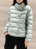 Piumino da donna Ailegogo Inverno Donna Colletto alla coreana Piumino corto ultraleggero 90% Piumino d'anatra bianca Calda giacca monopetto Lady Snow Outwear 220916