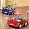 Diecast Transparent Inércia Car Baby Boy Toy S Modelo educacional para bebês meninos Toys de carro de 1 ano Criança infantil GIF de aniversário 0915