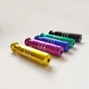 Colorful Aluminium Alloy Pipes Removable Dry Herb Tobacco Filter Smoking Tube Mini Portable Innovative Design Cigarette Holder Catcher Taster Bat One Hitter