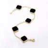 Four Leaf Clover Necklace Designer Jewelry Set Pendant Necklaces Bracelet Stud Earring 18k Gold Silver Mother of Pearl Agate Flowe5630885