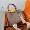 Designer Tote Bags Fashion Mommy Shopping Bag Woman super soft Leather Trim Handbags thick strap Shoulder Bag Lady Orange Black li260s