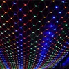 Strängar LED Net Light 3MX2M 6x4 Mesh Fairy String Christmas EU 220V Party Wedding Year Garland Outdoor Garden Decoration