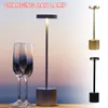 Table Lamps LED Rechargeable Desk Lamp Aluminum Alloy Waterproof Touch Dimming Metal Bar Living Room Reading Camping Light