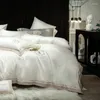 Bedding Sets Luxury Exquisite Embroidery Set 1000TC Egyptian Cotton Quilt Cover Bed Comforter Mattress Linen Pillowcase