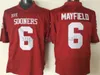 American College Football Wear NCAA College Oklahoma Sooners Fußballtrikots 6 Baker Mayfield 14 Sam Bradford Trikot