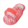 Plastic Bath Shower Feet Massage Slippers Bata Shoes Brush Pumice Stone Foot Scrubber Spa Shower Remove Dead Skin Foot-Care Tool