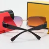 Luxurys Designers Sunglasses Frameless Brand Womens Luxury Men Sun Glases UV Protection Designer Eyeglass Gradient Fashion Spectacles