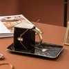Tassen eComhunt Drop Keramik Kaffee Kaffee Kreative Tasche Form Snack Untertasse Business Geschenkset Set