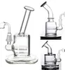 taille de la paume barboteur Narguilés visage verre bong tuyau blanc petit dessin animé bongs percolateur eau dab rig joint de 14 mm tuyau de brûleur à mazout de 10 mm