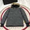 Herrenjacke Down Jackets Parka Oberbekleidung High-End-Kapuze Wolf Pelz Winddichte wasserdichte gepolsterte Dicke-Mantel-Downs Füllmäntel 258a