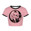 Women's T Shirts Women Halloween Annabelle Cult Of Chucky Scary Movie Cospaly Costume T-shirt Short Sleeve Casual Clothing Top Summer