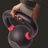 kettlebell تمرين اللياقة البدنية الحديد الزهر المحمولة دمبل القرفصاء معدات للرجال النساء