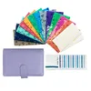 Pedra do envelope de caixa de papel 2 -SET Cash Orçamento da carteira 24 Purple azul de abertura vertical perfurada