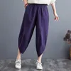 Women's Pants Capris Shimai Cotton Linen Loose Trousers Women Large Size Straight Leg Unique Wide Pant Ladies Summer Pure 220916